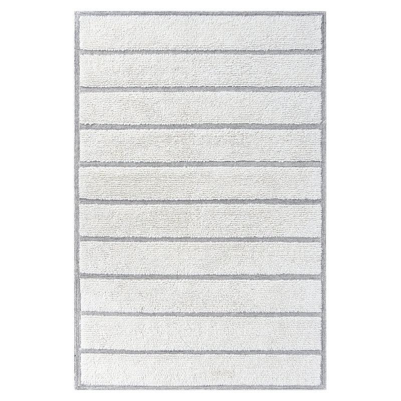 Tapis ivoire et naturel Indie Alana, Rectangle de 5 pi x 8 pi
