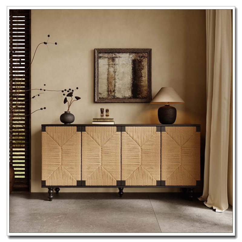 Accent Natural Sideboard Buffet Cabinet Storage