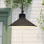 Sena Matte Black Metal Outdoor Adjustable Angle Barn Light
