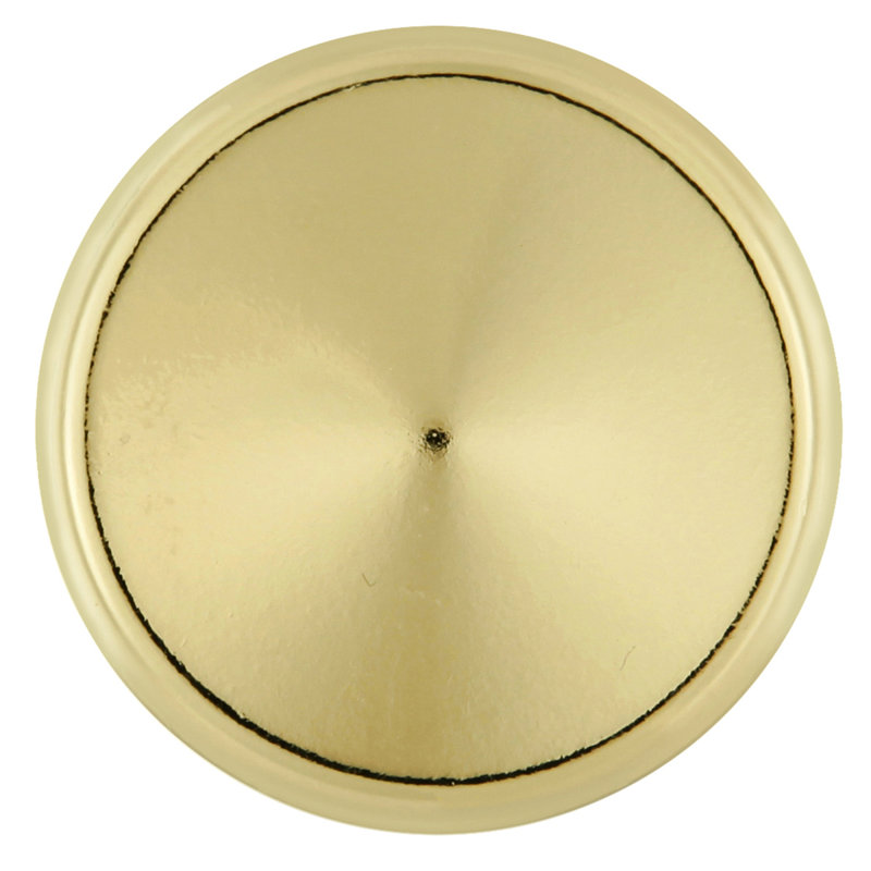Metropolis 1 1/2'' Diameter Circle Knob Multipack, Polished Brass