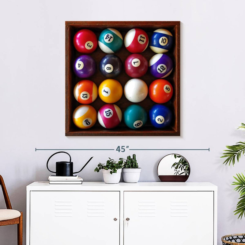 Ensemble de boules de billard Senne, H 30 po x l 30 po