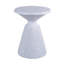 Tables de bout d'extérieur en ciment pour patio, table d'appoint de jardin, petite table d'appoint ronde moderne pour l'extérieur, tabouret de jardin en souche d'arbre pour l'intérieur et l'extérieur