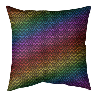 Katelyn Elizabeth Ombre Art Deco Indoor/Outdoor Throw Pillow