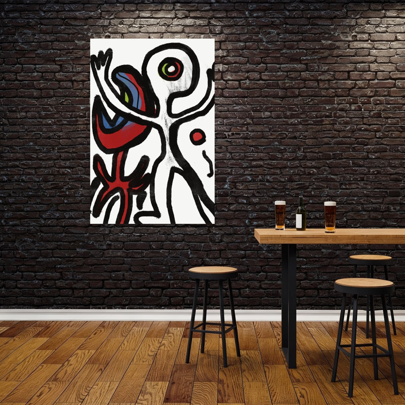Vibrant Abstract Characters Abstract Modern Wall Art Print by Little Dean - Wrapped Canvas Print, 152.4cm H x 101.6cm W