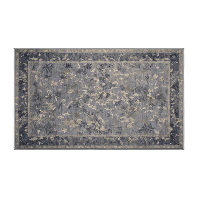 Tapis gris lavable à la machine