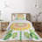 Flower Eclectic Geometric Shapes Coverlet