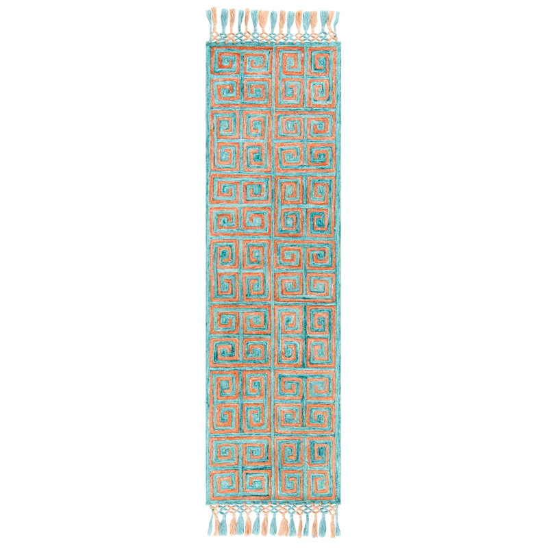 Culver Hand Tufted Performance Geometric Rug, Runner 2'3" x 8'