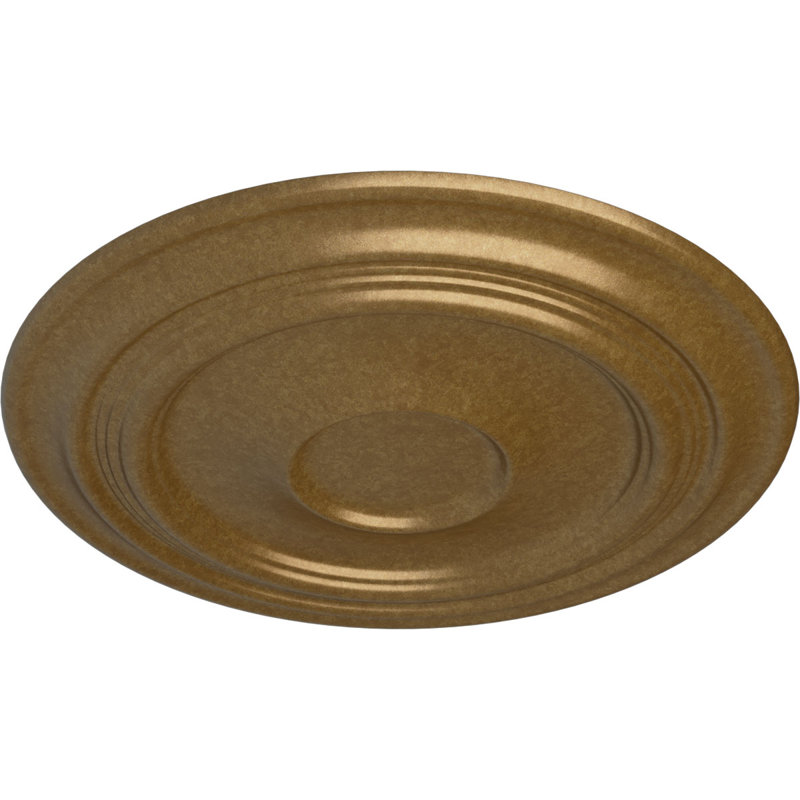 Médaillon Endurathane Attica avec plafond rose, DO 26 po x P 3 3/4 po x P 1 1/2 po (convient aux auvents jusqu'à 4 1/2 po), fini vert athénien peint à la main