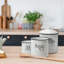 Ensemble de 3 pots à café, thé,% et pots à sucre