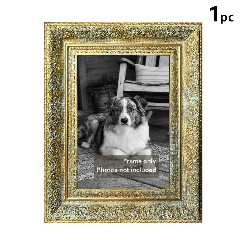 Cadre photo or antique 1pc pour photos 8 "x 10" et cadeaux de pendaison de crémaillère, Or antique, 1, L 8 po x H 10 po