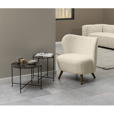 Carnelian Upholstered Wingback Chair