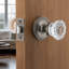Classic Rosette with Crystal Door Knob-1409674665-1409674668