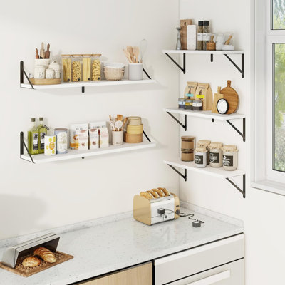 3 Piece Wood Floating Shelf