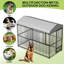 Grand chenil extérieur pour chien, cage pour chien robuste 4 x 4 x 6 pi-444316963