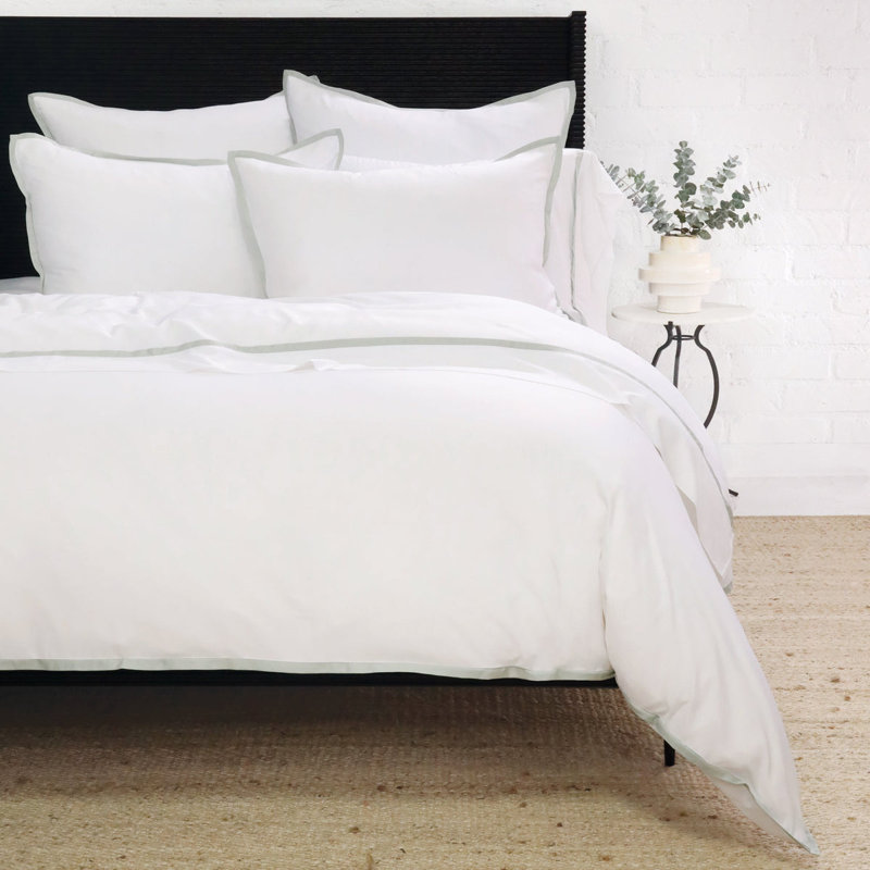 Langston Sateen Pillow Sham, White