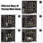 Wine Bar Cabinet with Wine Racks, Glass Holders & Mesh Door-1852072681