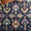 Tapis oriental en laine / coton touffeté à la main en noir / rose-966172041