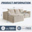 Canapé modulaire à compression en L 102 po