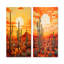 Cactus coucher de soleil ombres - ensemble de 2 reproductions d'art mural cactus-1641418027-1641418026