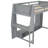 Wood Twin Size Gaming Loft Bed With Desk, Multi-Storage Shelves, LED And A Hanging Clothes Rack, Gray-1408498766