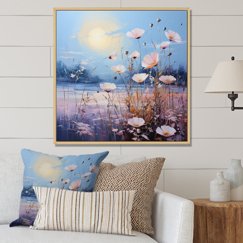«Meadow Ethereal Meadowscape Pointillism II - Landscape», reproduction d'art sur toile, H 30 po x l 30 po x P 1 po