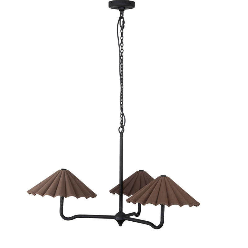 Fiorella Chandelier-Espresso Canvas, Espresso Canvas