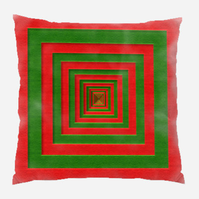 Fabric Geometric Microsuede Reversible Throw Pillow