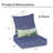Lucy Outdoor Seat and Back Cushion（Set of 2 Seats, 2 Backs, 2 Pillows)-466470525