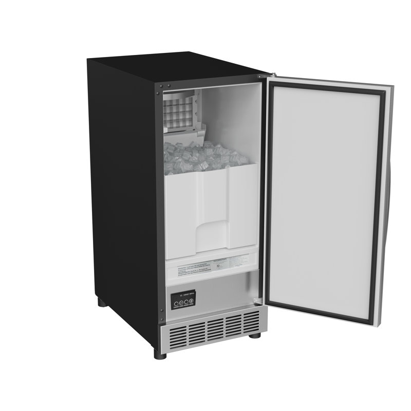 EdgeStar 50 lb. Daily Production Cube Clear Ice Freestanding Ice Maker