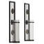 Ensemble de 2 appliques murales en métal-67202348