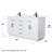 Beckett TK 66'' Free Standing Double Bathroom Vanity with Cultured Marble Top-133933429-133933432