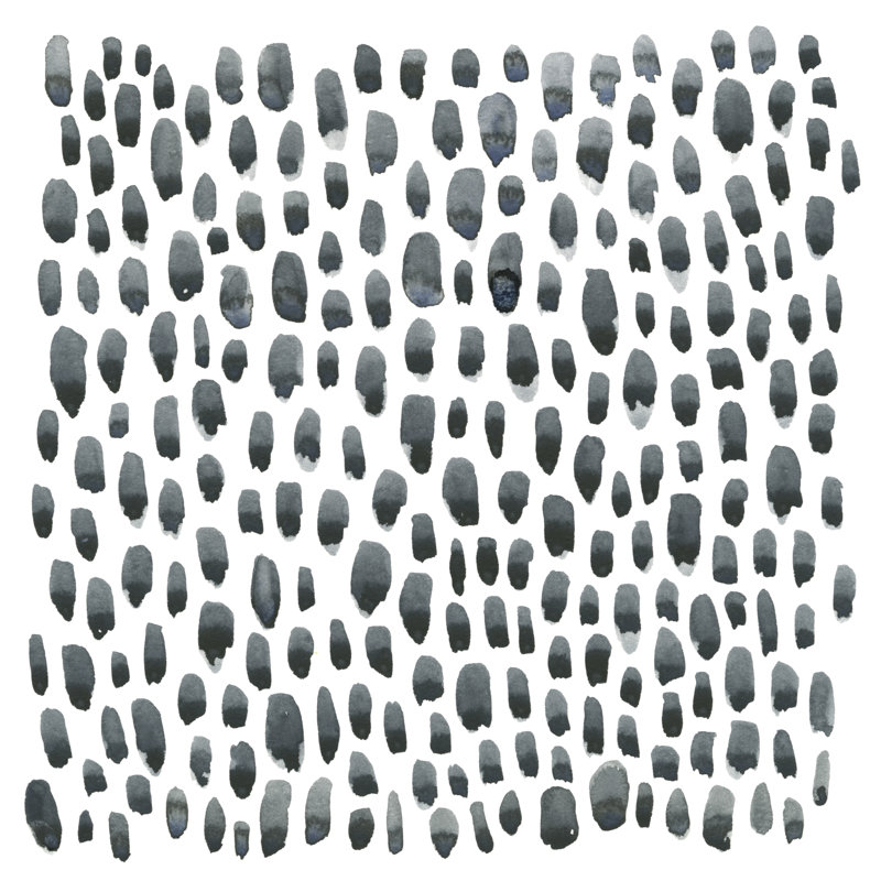 Blue Gray Tessera II by Emma Scarvey - Wrapped Canvas Painting, 30cm H x 30cm W