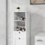 Armoire de trieur de linge inclinable à un compartiment et un tiroir - Blanc