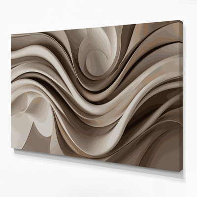 Biomorphic Abstraction 4 Grey Canvas Wall Art