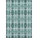 Premium Machine Washable Cerrito AMF610 Teal Rug