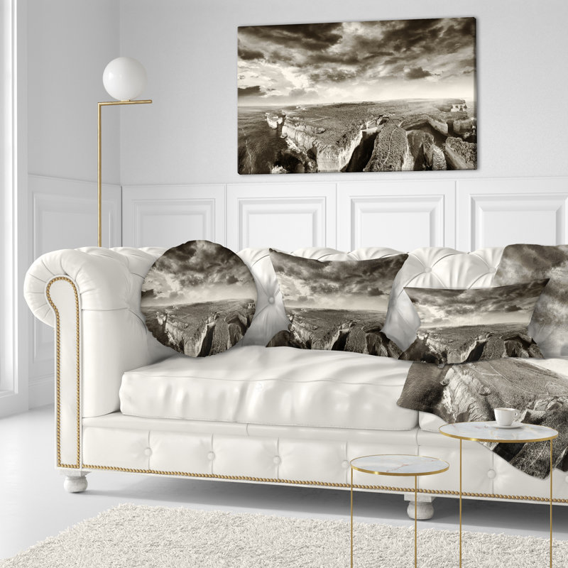 Coussin lombaire road of the ocean view of the ocean seascape
