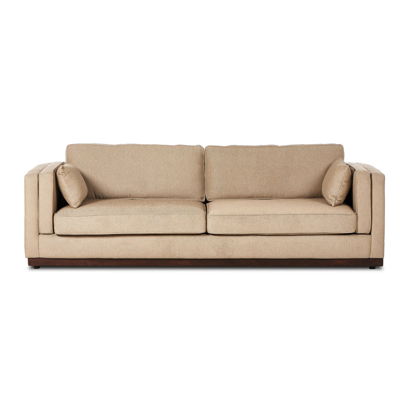 Lawrence Sofa, Nova Taupe 100% Polyester, 34" H x 108" W x 40.75" D