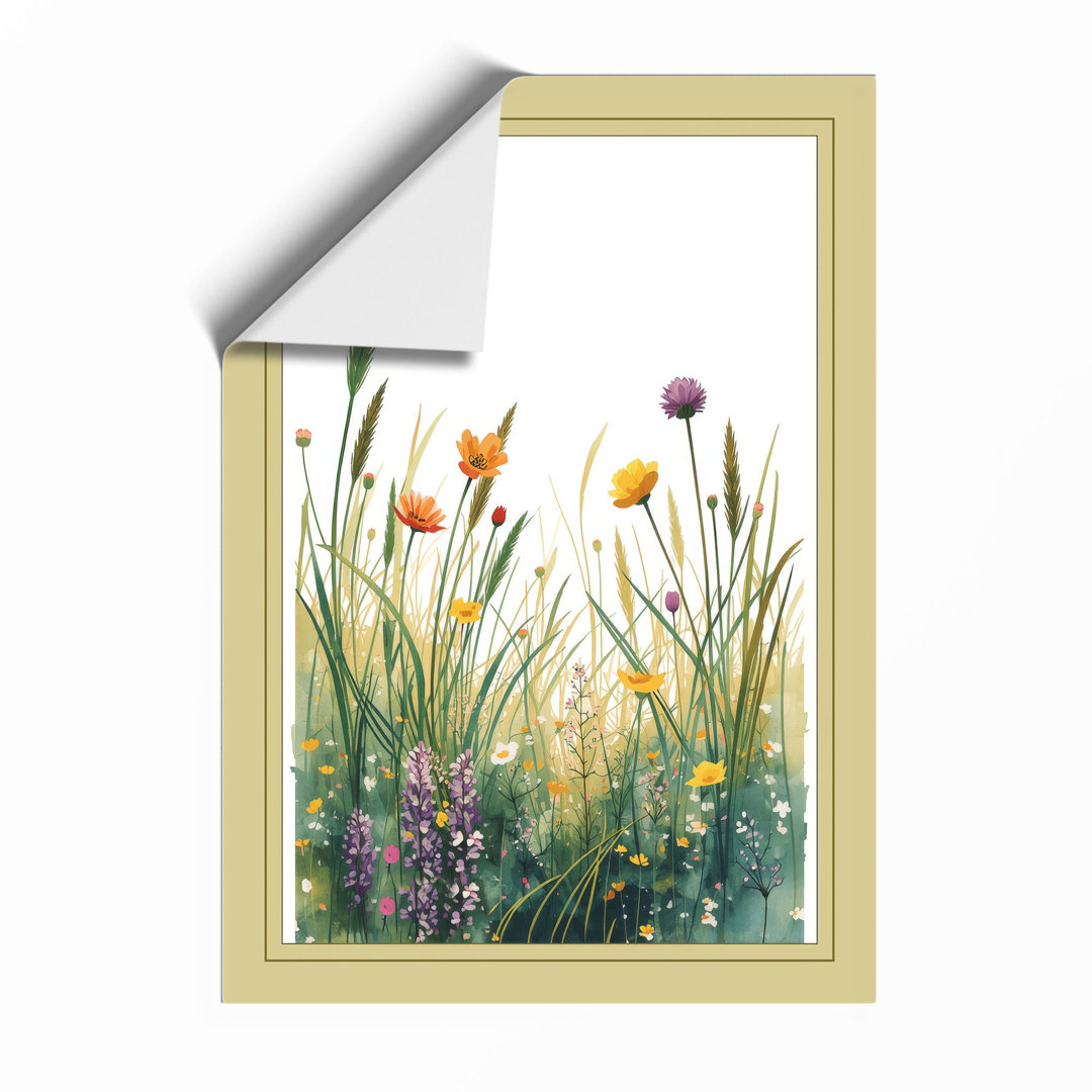 Meadow Wildflowers Botanical - Framed Print