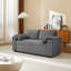 Canapé-lit convertible en tissu gris foncé, style moderne pour la maison