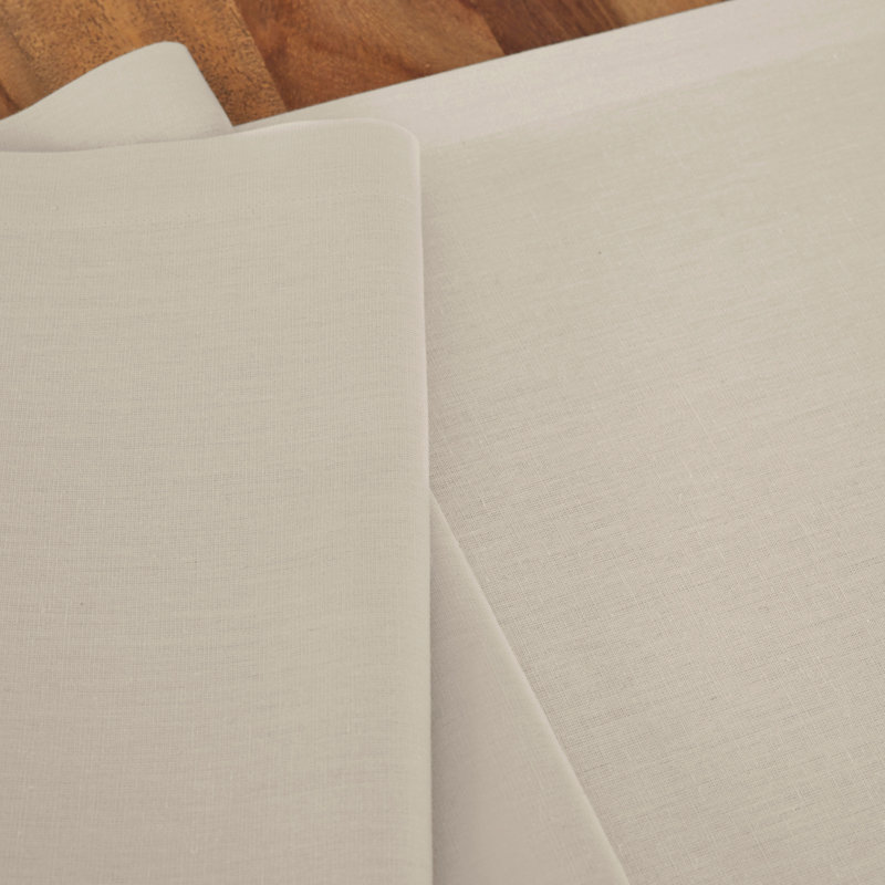 Dru - Cotton Linen Table Runner, Linen, 72" x 14"