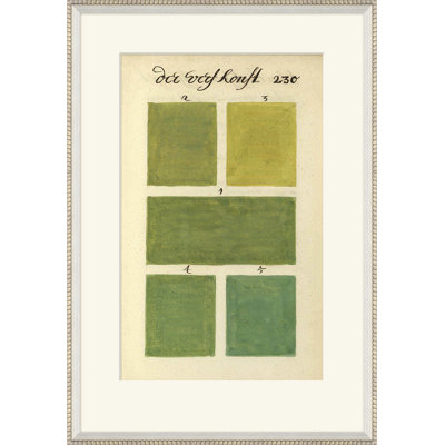 Antique Color Swatches Giclee Print