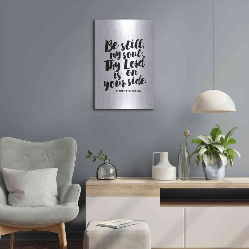«Be Still my Soul» par Lux + Me Designs, art mural, H 24 po x l 16 po