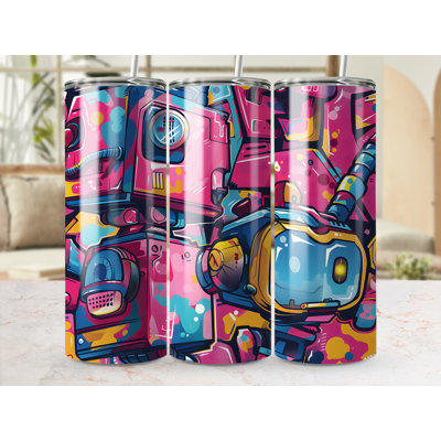 Choose Handmade Tumblers 591 mL Vacuum Insulated Stainless Steel (18/8) Travel Tumbler with Straw