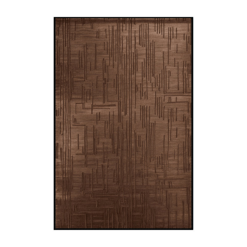 Tapis abstrait lavable à la machine, Rectangle 2 pi x 3 pi