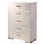 Commode 5 tiroirs en bois et métal Johari