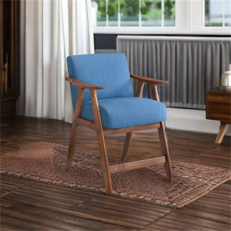 Fauteuil Gravitt, Bleu, Brun