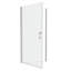 Élégante porte de douche pivotante universelle à réglage de 1 3/8 po, ouverte à l'extérieur, avec verre trempé de 1/4 po-111795549