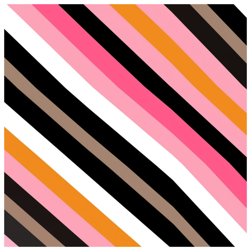 Rideaux diagonaux multicolores à rayures, voilages et rideaux occultant - 1 panneau, 50 po x 92 po - 1 panneau, Blocage