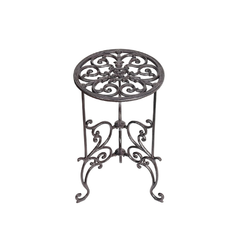 Heavy Duty Cast Iron Potted Plant Stand for Indoor Outdoor