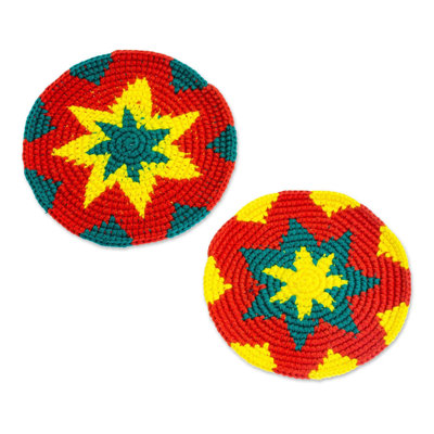 Cotton Round 6 Piece Coaster Set
